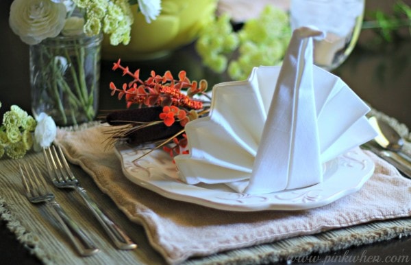 Thanksgiving Table Setting Ideas with JoAnn Fabric and Craft Stores #TurkeyTableScapes