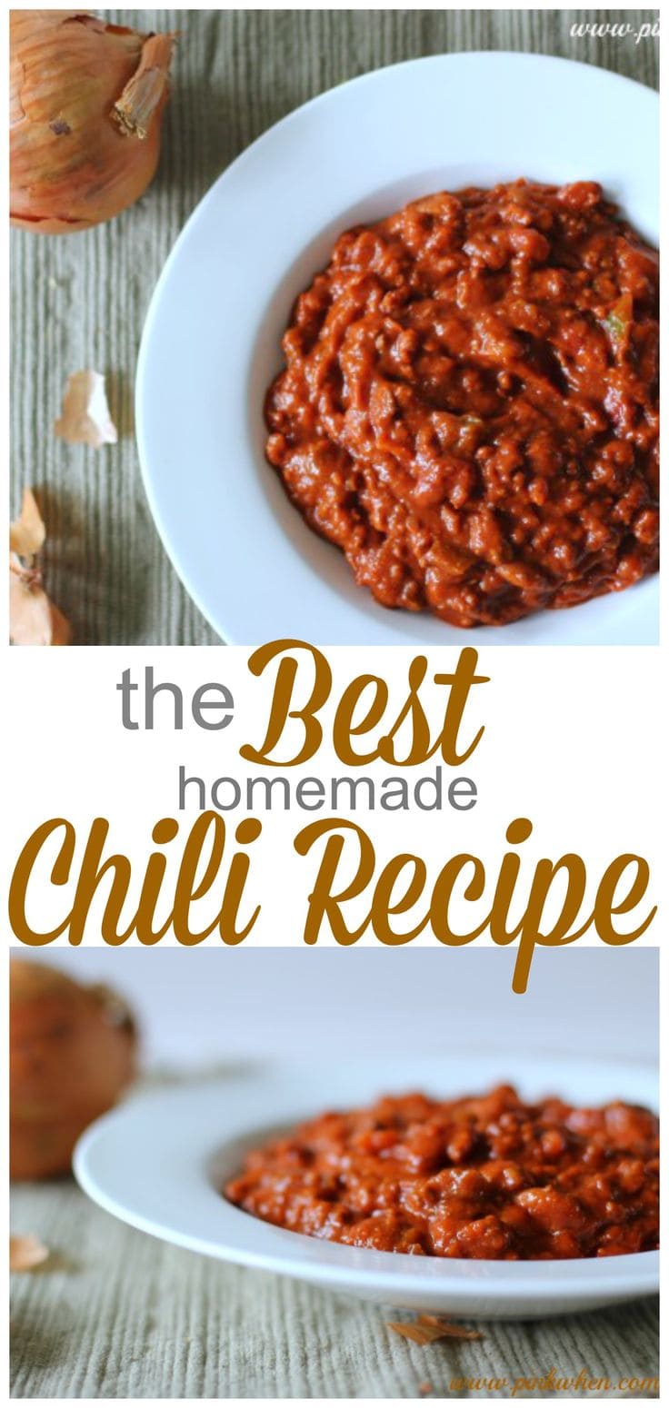 This is really one of the best chili recipes there is! Consider doubling or tripling this recipe to freeze any leftovers. #chilirecipe