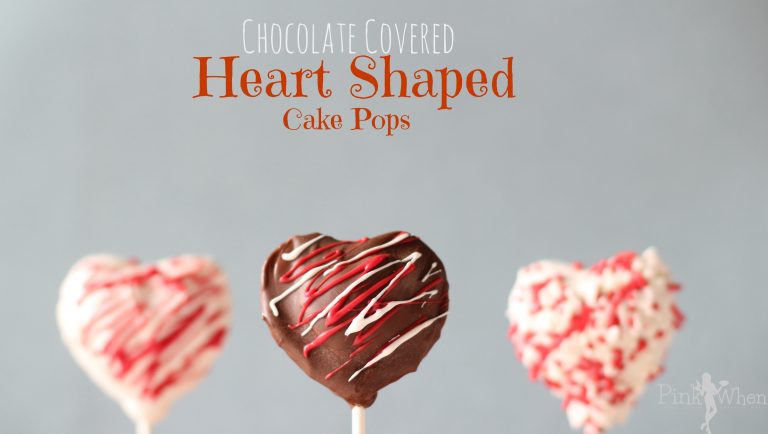 Candy Coated Chocolate Covered Heart Shaped Cake Pops
