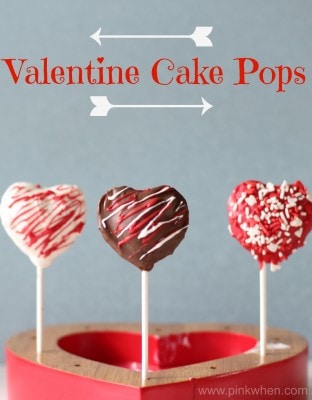 Valentine Heart Shaped Cake Pops