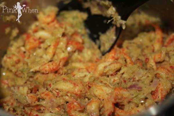 Crawfish Etouffee with crawfish tails added