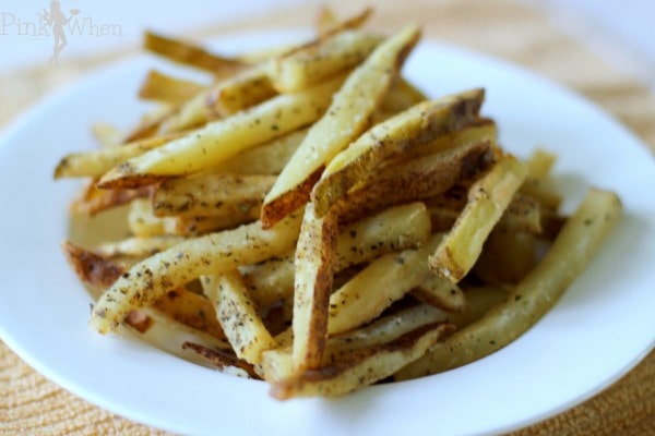 Homemade Garlic and Basil French Fries