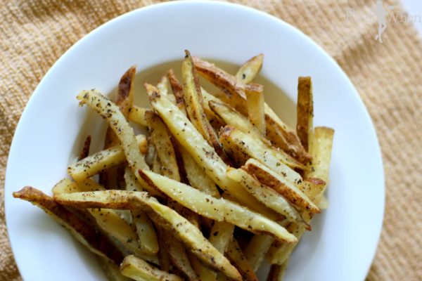 Homemade garlic and basil french fries recipe