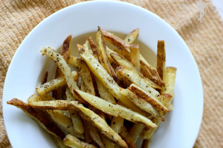 Homemade garlic and basil french fries recipe