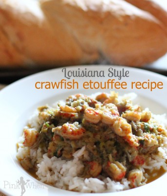 Louisiana Style Crawfish Etouffee Recipe via PinkWhen.com
