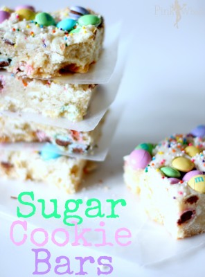 Easter Sugar Cookie Bars
