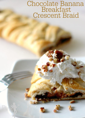 Chocolate Banana Breakfast Crescent Braid 