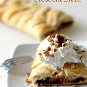 Chocolate Banana Breakfast Crescent Braid
