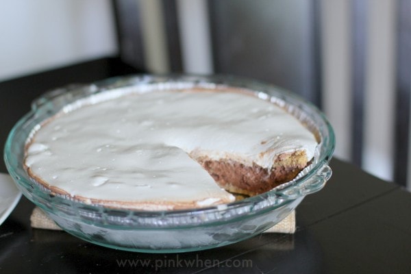 Frozen Chocolate S'mores Ice Cream Pie 
