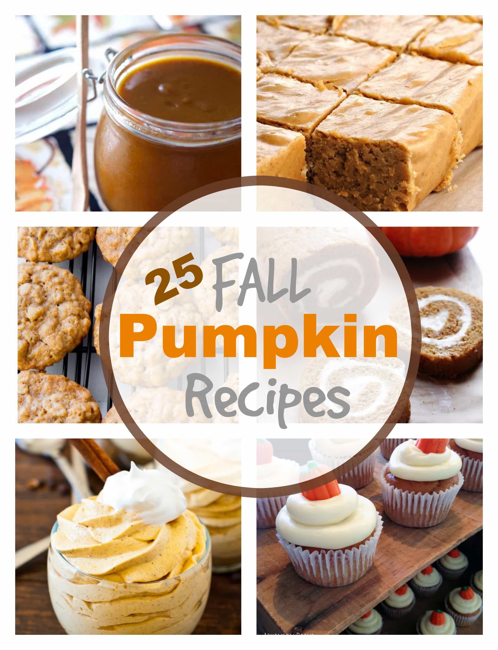 25 Fall Pumpkin Recipes via PinkWhen.com