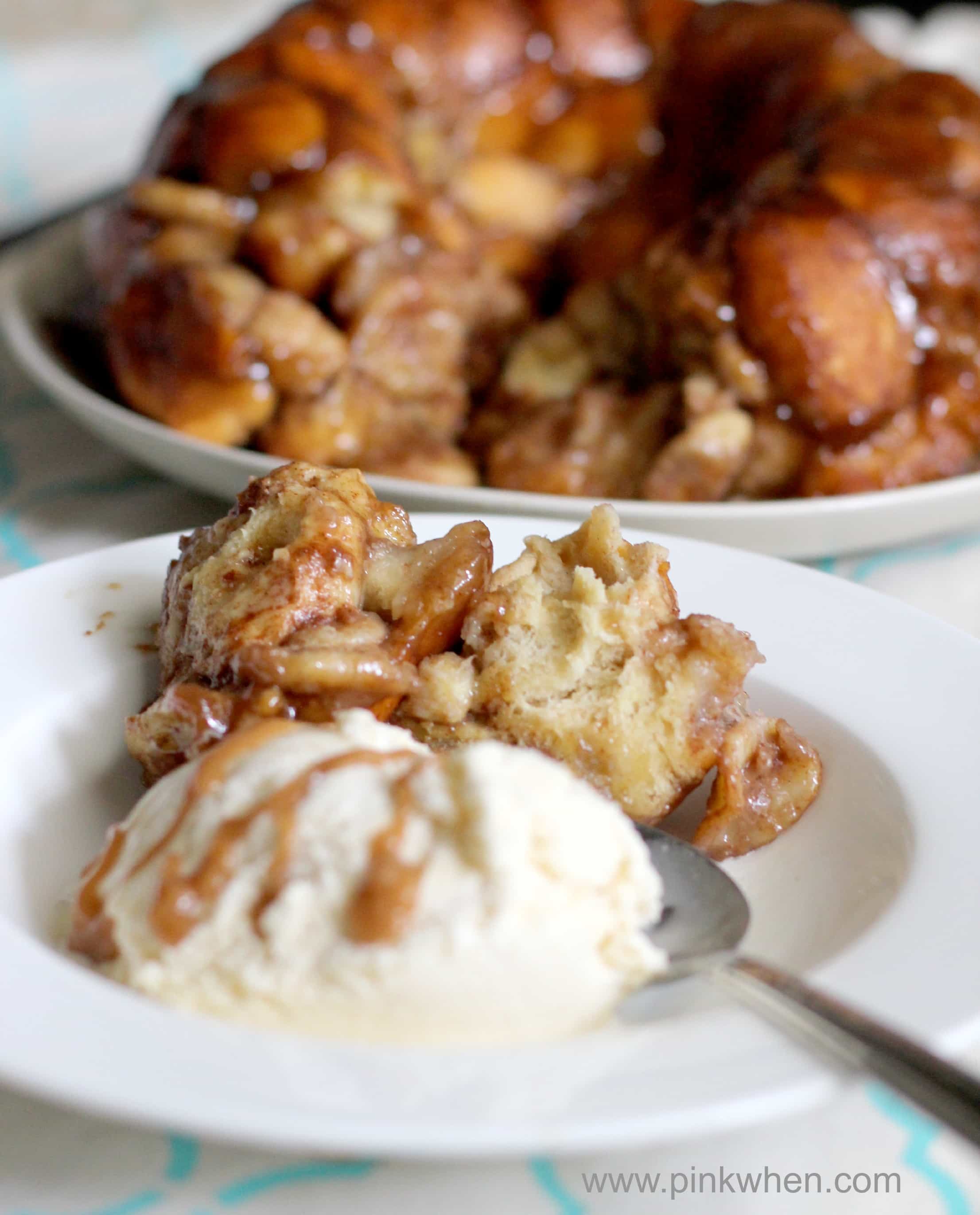 Banana's Foster Pull Apart Monkey Bread 