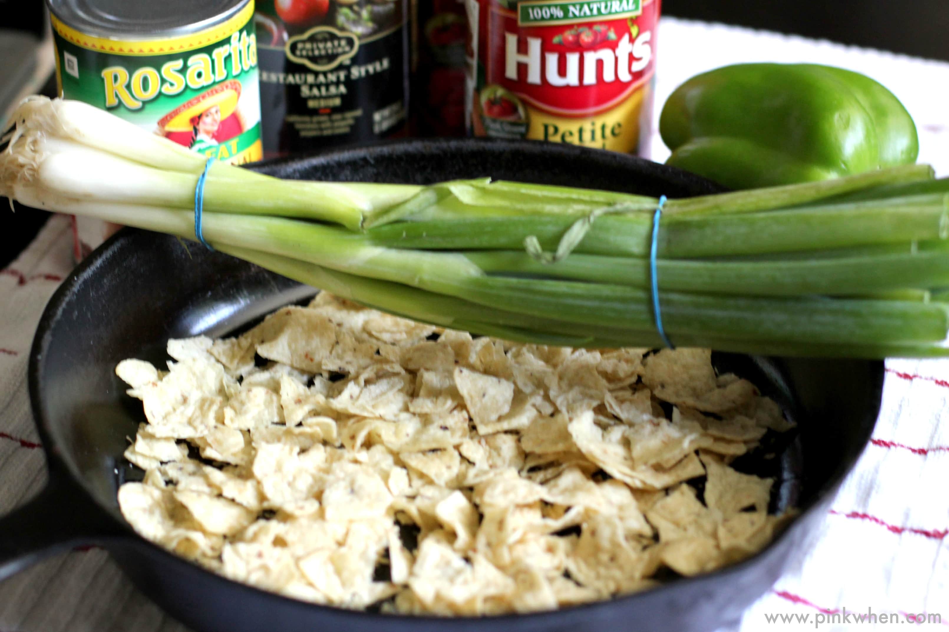 Ingredients needed for Taco Casserole 