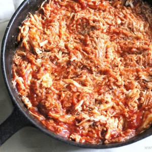 Slow Cooker BBQ Shredded Chicken Sliders