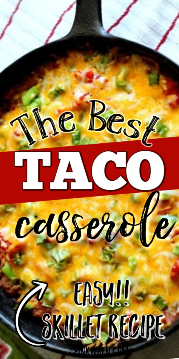 This taco casserole is from scratch comfort food at it’s best! Made with simple ingredients you’ll have in your pantry, this is an old-fashioned classic. Skillet beef, onions, peppers, shredded cheese, and seasoning combine to create a quick casserole that will quickly become a family favorite.