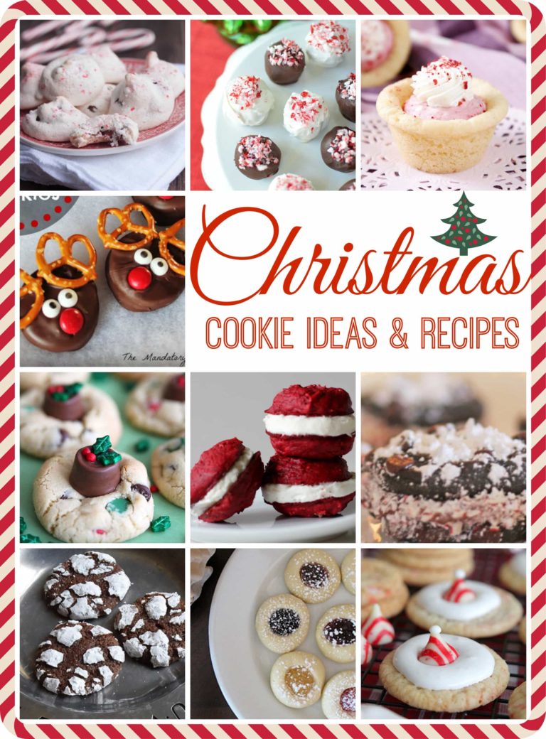 Christmas Cookie Ideas and Recipes for the holiday. If you are looking for a delicious cookie recipe, you should find it in this roundup!