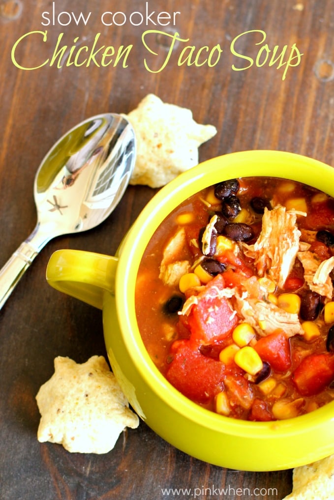 Slow Cooker Chicken Taco Soup Recipe