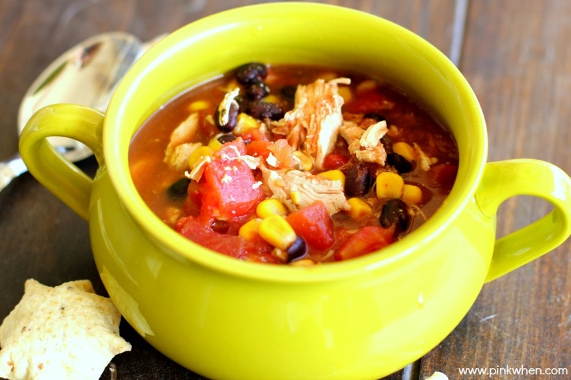 Slow Cooker Chicken Taco Soup Recipe
