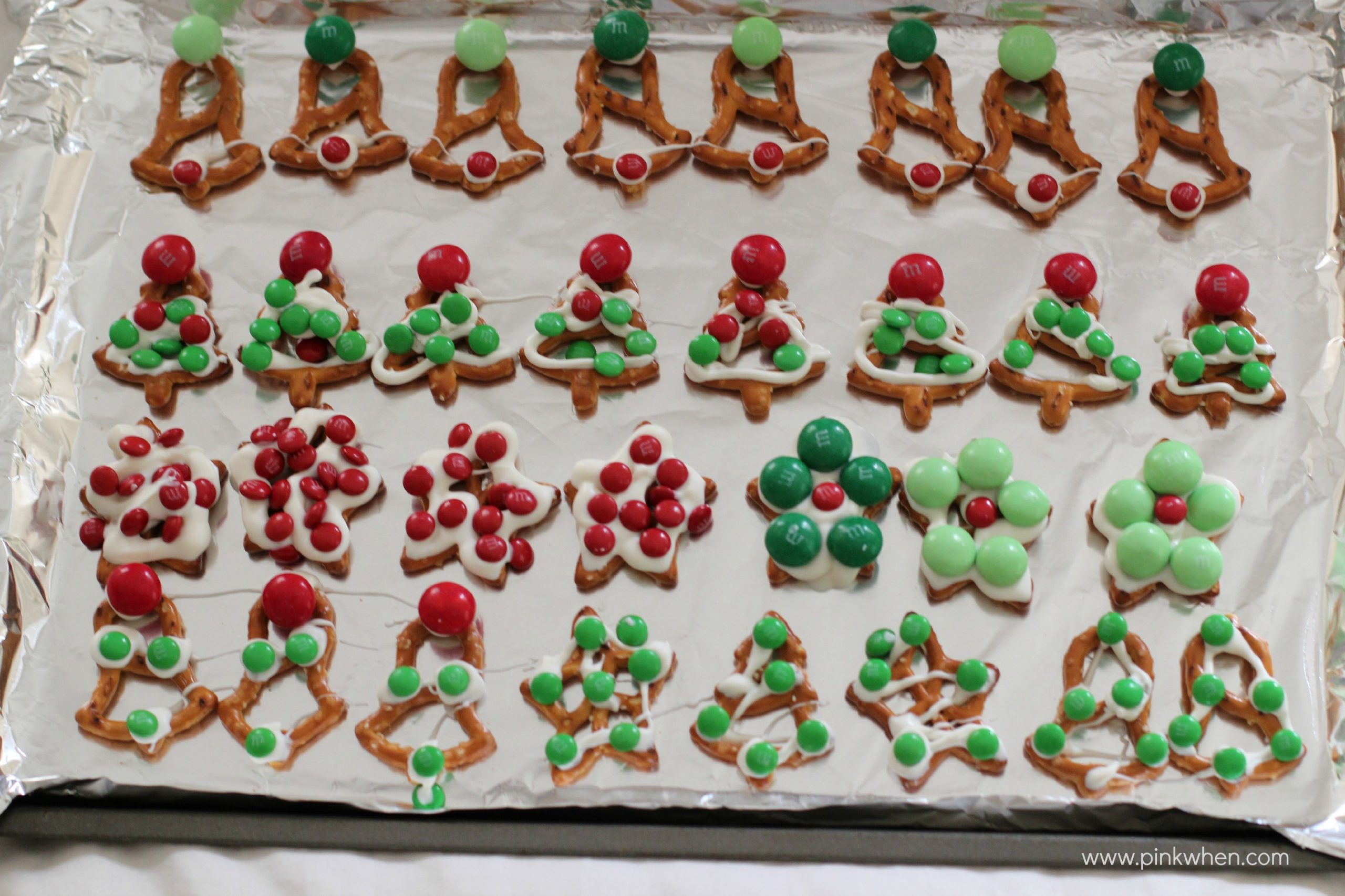 White Chocolate Christmas Holiday Pretzels