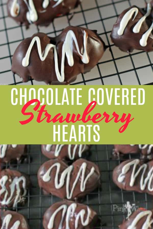 3 Steps and that's all for these quick, easy, and mouthwatering delicious 2 Ingredient Strawberry Hearts! It's a perfect homemade Valentine dessert that you can be done in less than 10 minutes! #strawberryhearts #chocolatecoveredstrawberries #Valetines #dessert