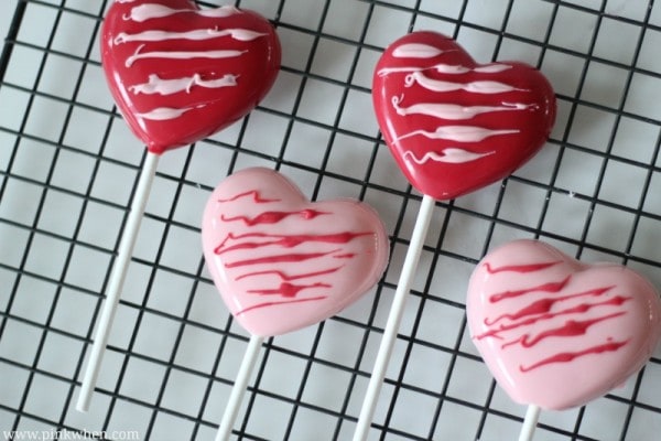 Valentine Chocolate Heart Pops