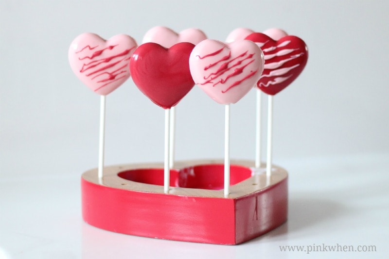 Valentine Chocolate Heart Pops