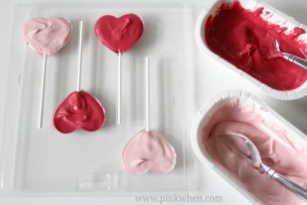 Valentine Chocolate Heart Pops
