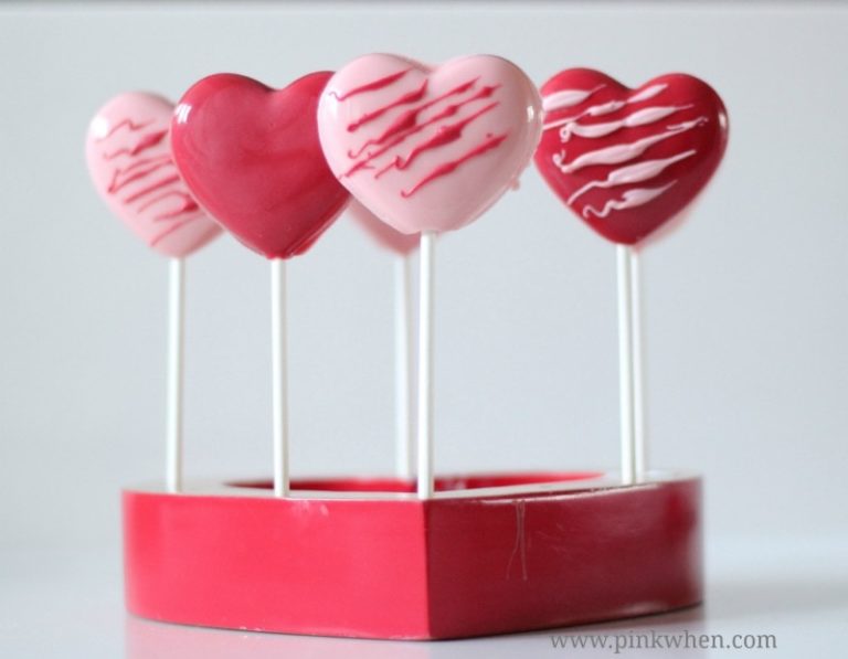 Valentine Chocolate Heart Pops