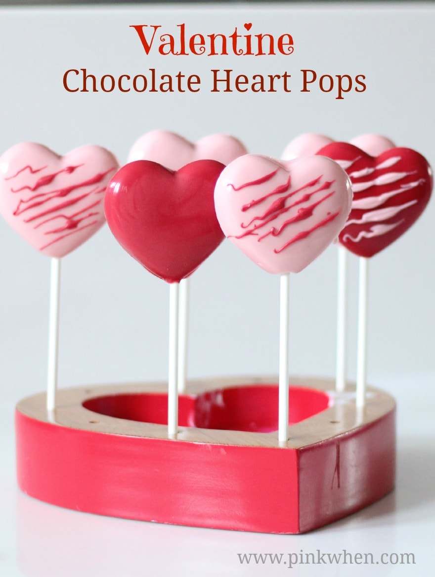 Valentine Chocolate Heart Pops