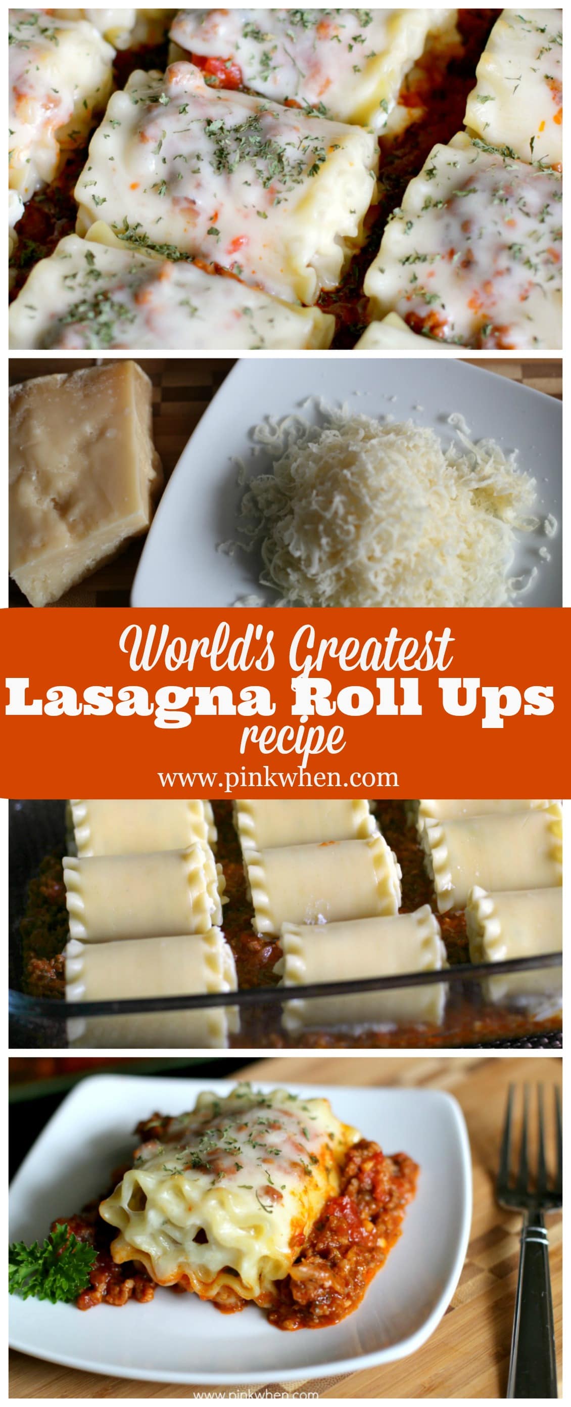 World's Greatest Lasagna Roll Ups Recipe @pinkwhen