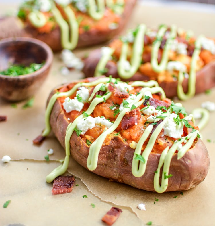 Brown Butter Twice Baked Sweet Potatoes