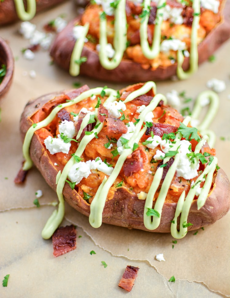 Brown Butter Twice Baked Sweet Potatoes