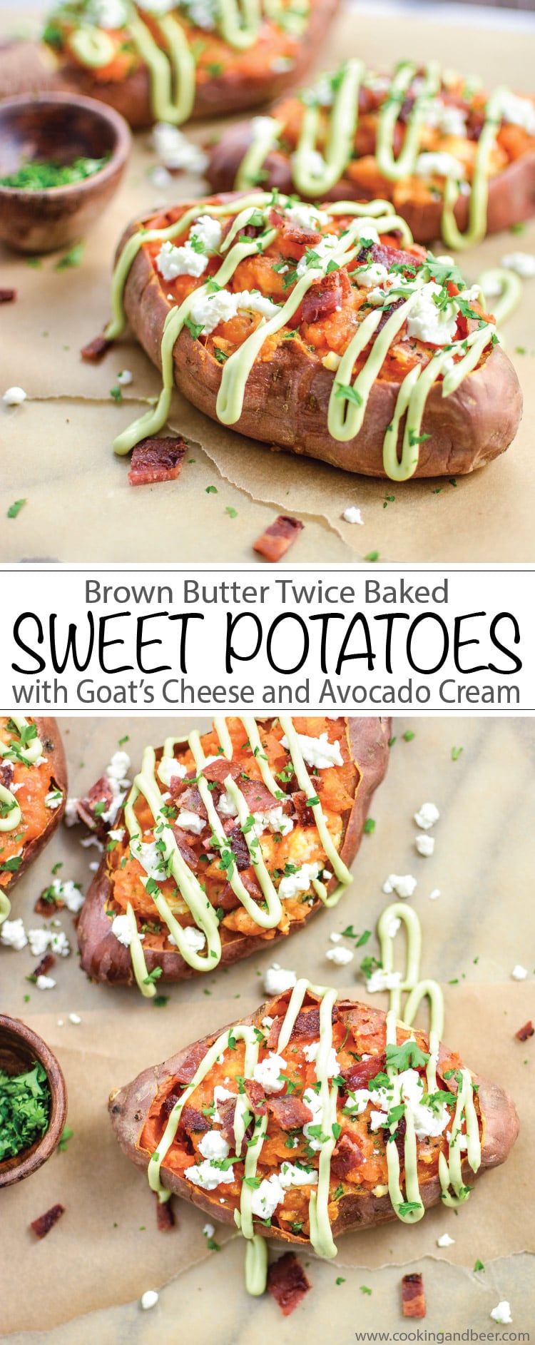 Brown Butter Twice Baked Sweet Potatoes