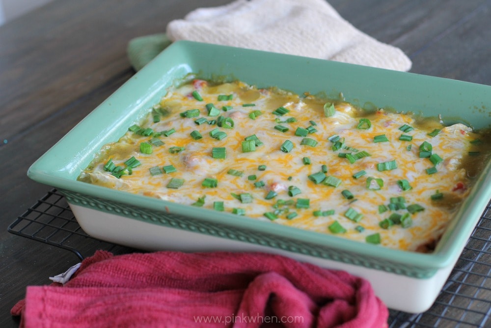 Cheesy Chicken Enchilada Casserole Recipe
