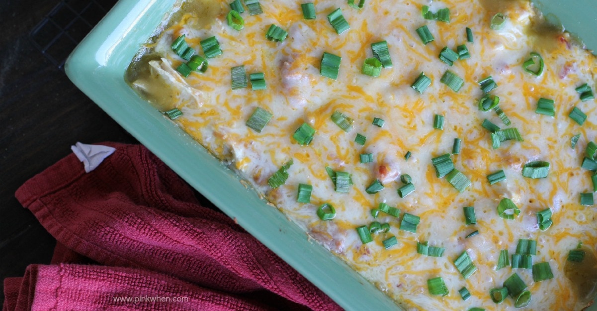 Cheesy Chicken Enchilada Casserole Recipe
