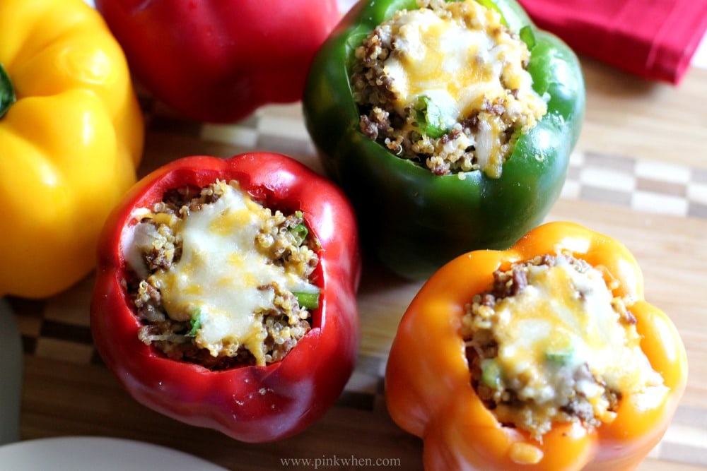 Chorizo and beef quinoa stuffed pepper recipe 