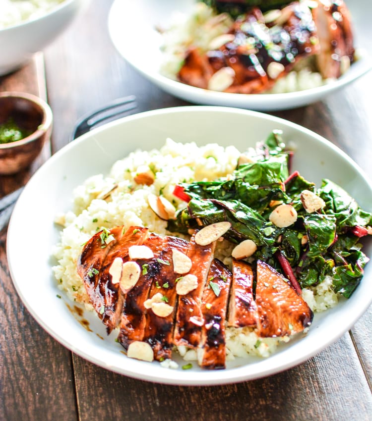 Barbecue Chicken Cauliflower Couscous Bowls