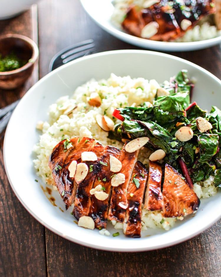 Barbecue Chicken Cauliflower Couscous Bowls