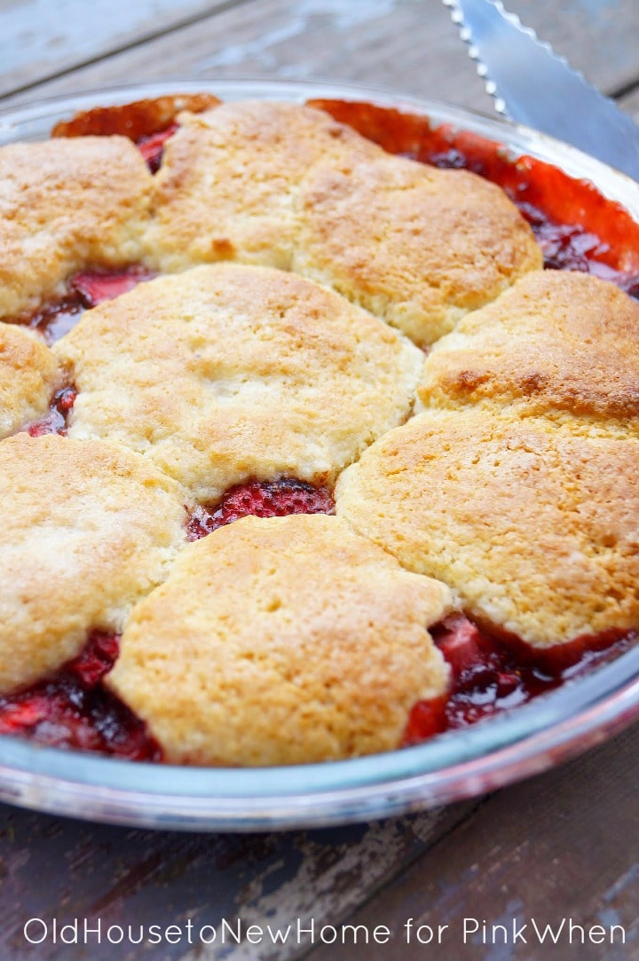 Strawberry and Nutella Cobbler