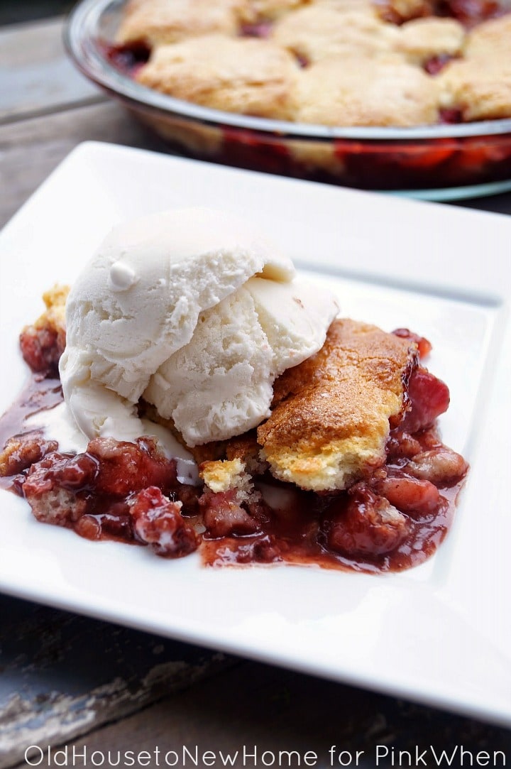 Strawberry and Nutella Cobbler