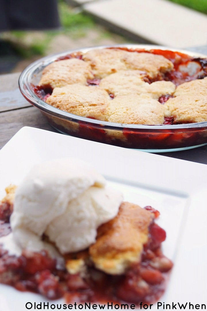 Strawberry and Nutella Cobbler