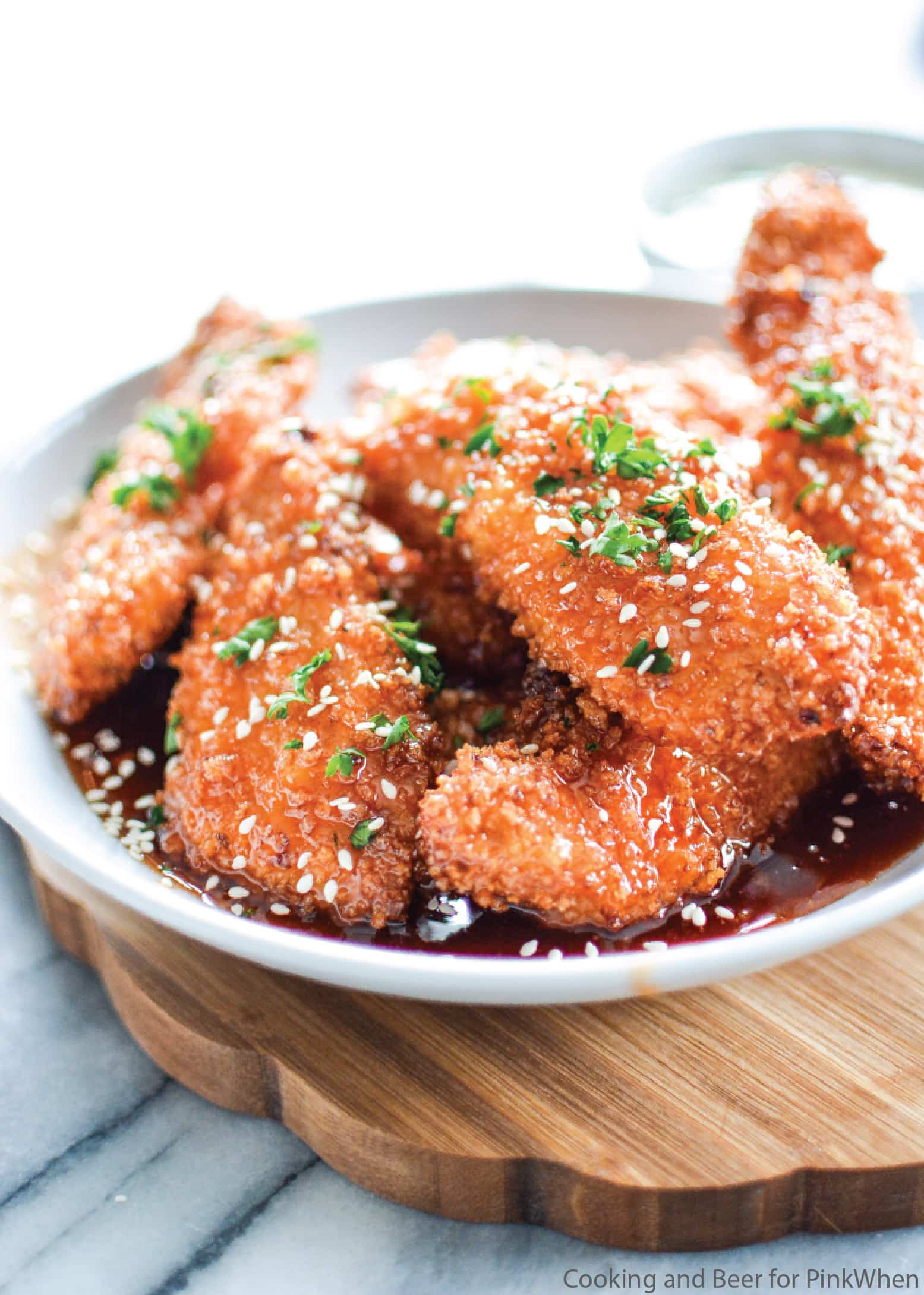 Sticky Chicken by CookingAndBeer for PinkWhen.com