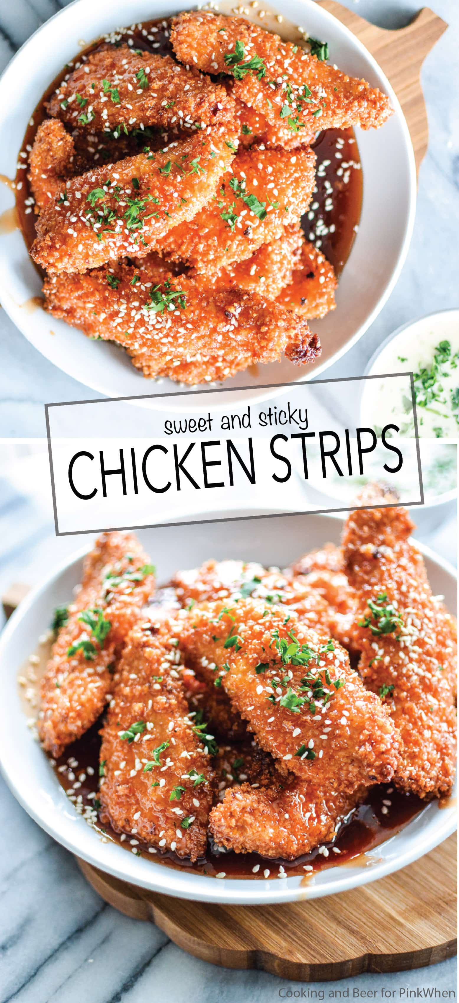 Sticky Chicken by CookingAndBeer for PinkWhen.com
