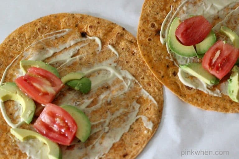 Avocado Ranch Turkey Tomato Cheese Wrap @PinkWhen
