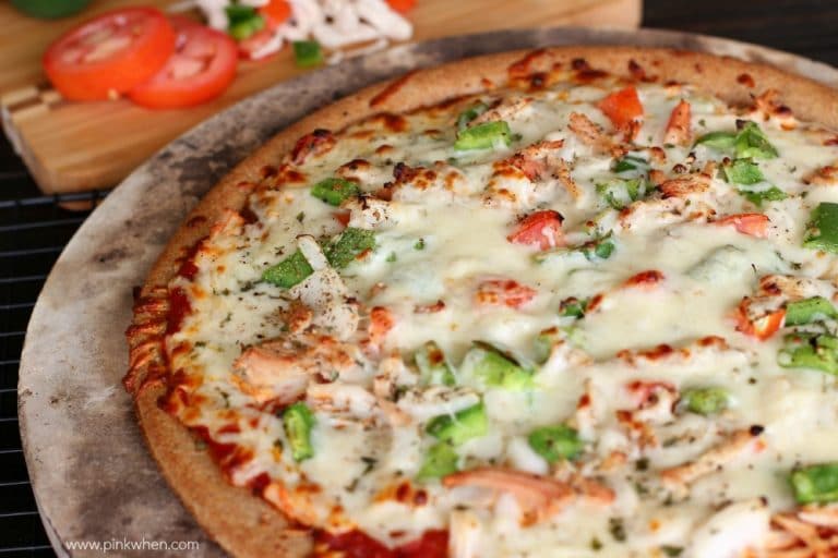 Grilled Turkey Tomato Cheese Pizza Recipe