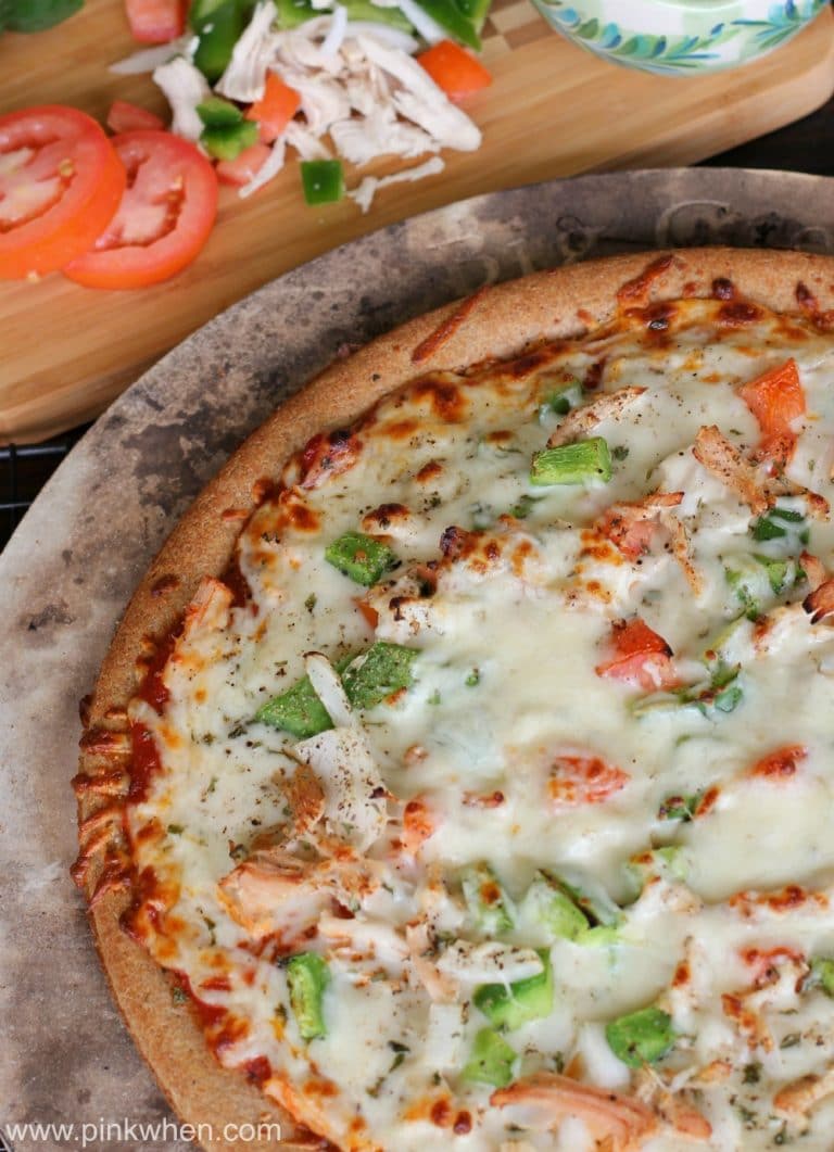 Grilled Turkey Tomato Cheese Pizza Recipe