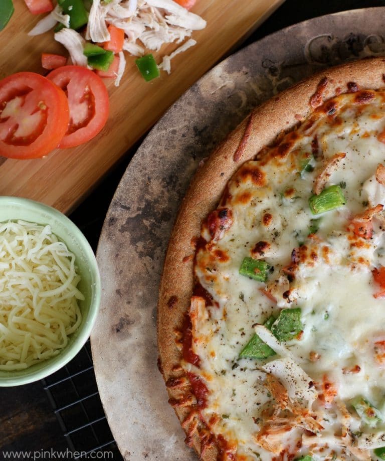 Grilled Turkey Tomato Cheese Pizza Recipe