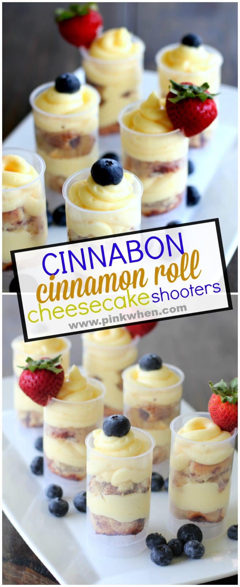 Cinnabon Cinnamon Roll Cheesecake Shooter www.pinkwhen.com
