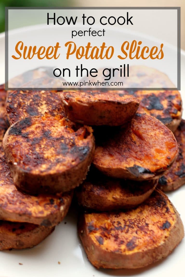 How to cook perfect sweet potato slices on the grill | www.pinkwhen.com