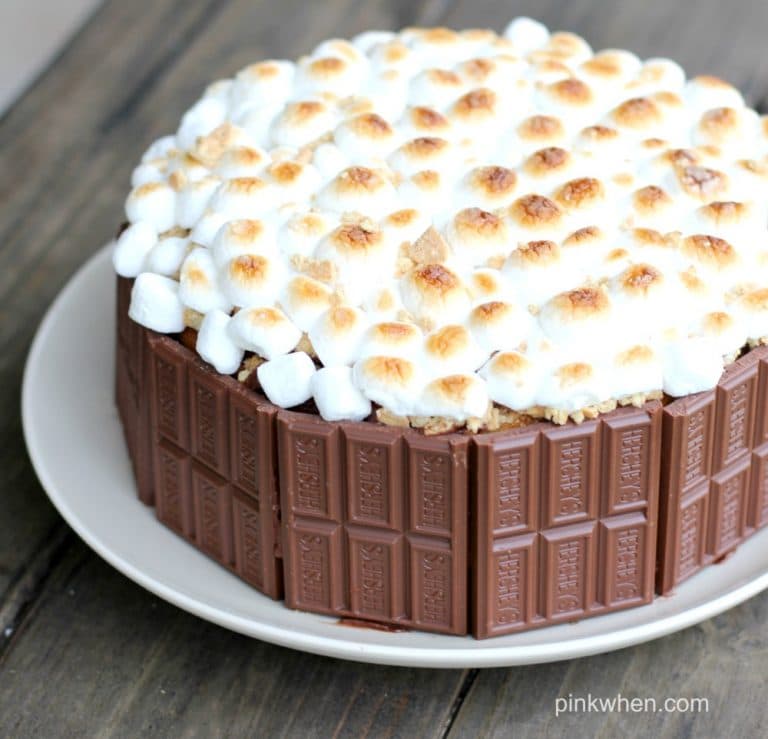 S'mores Cake Recipe @PinkWhen