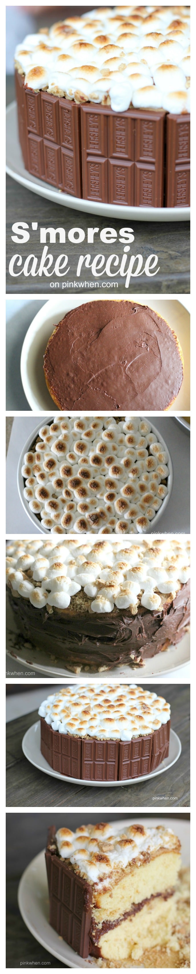 S'mores Cake Recipe @PinkWhen